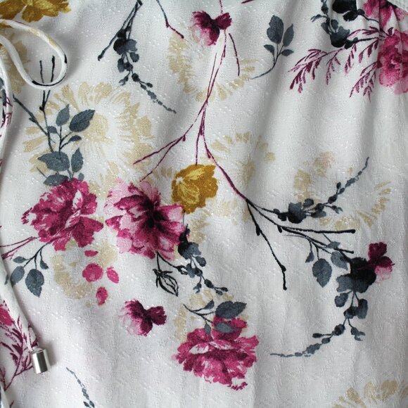 NEW Buffalo David Bitton flutter sleeve romantic floral blouse top XXL  2X - Picture 3 of 12